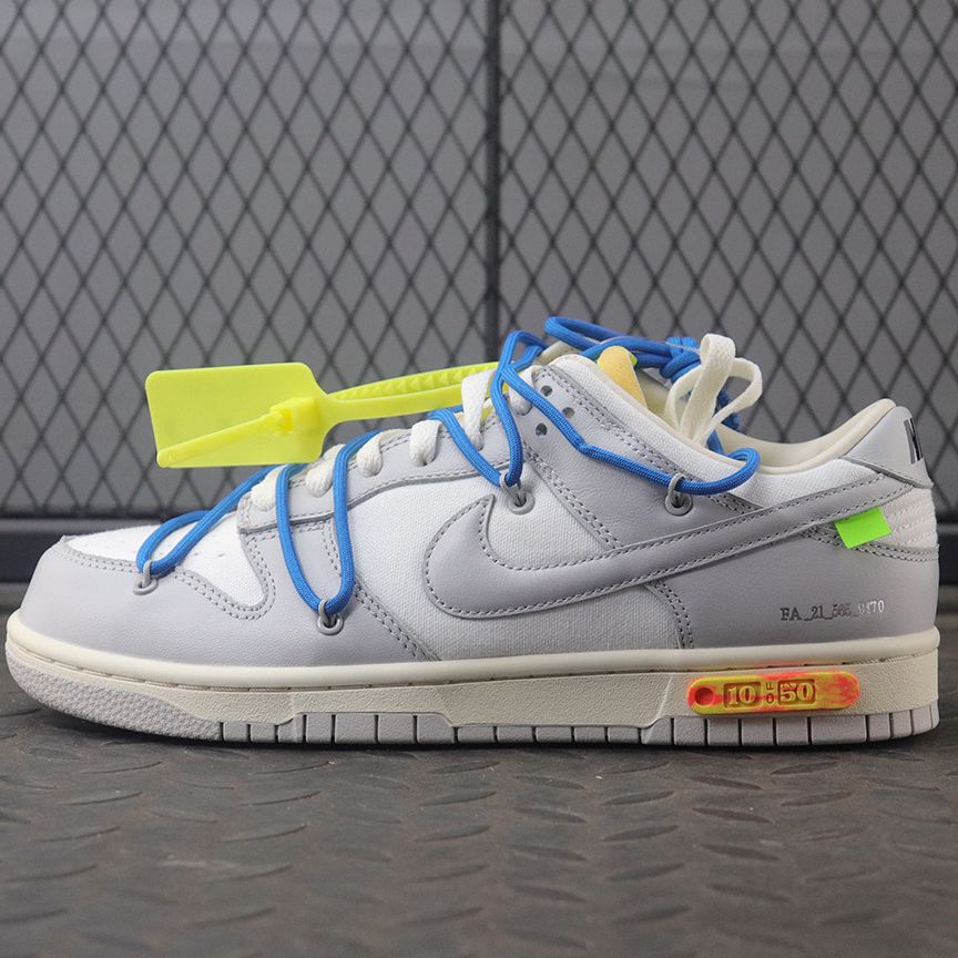 나이키 X 오프화이트 덩크 로우 더 50 로트 10 DM1602-112