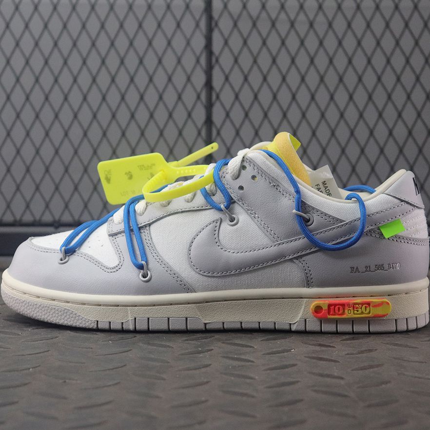 나이키 X 오프화이트 덩크 로우 더 50 로트 10 DM1602-112
