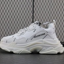 발렌시아가 트리플에스 스니커즈 올오버 로고 화이트