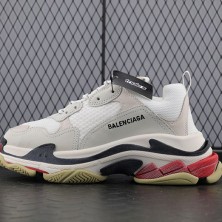 발렌시아가 트리플에스 스니커즈 화이트 블랙 레드