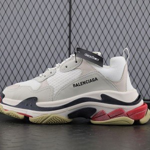 발렌시아가 트리플에스 스니커즈 화이트 블랙 레드