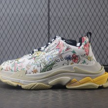 발렌시아가 X 구찌 해커 프로젝트 트리플에스 스니커즈 플로라 프린트