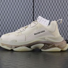 발렌시아가 트리플에스 스니커즈 클리어 에어솔 베이지