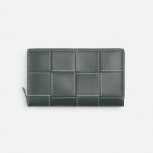 748054 보테가베네타 카세트 지퍼 어라운드 장지갑