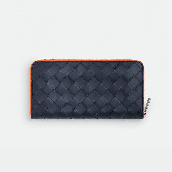 749427 보테가베네타 인트레치아토 지퍼 어라운드 장지갑