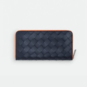 749427 보테가베네타 인트레치아토 지퍼 어라운드 장지갑