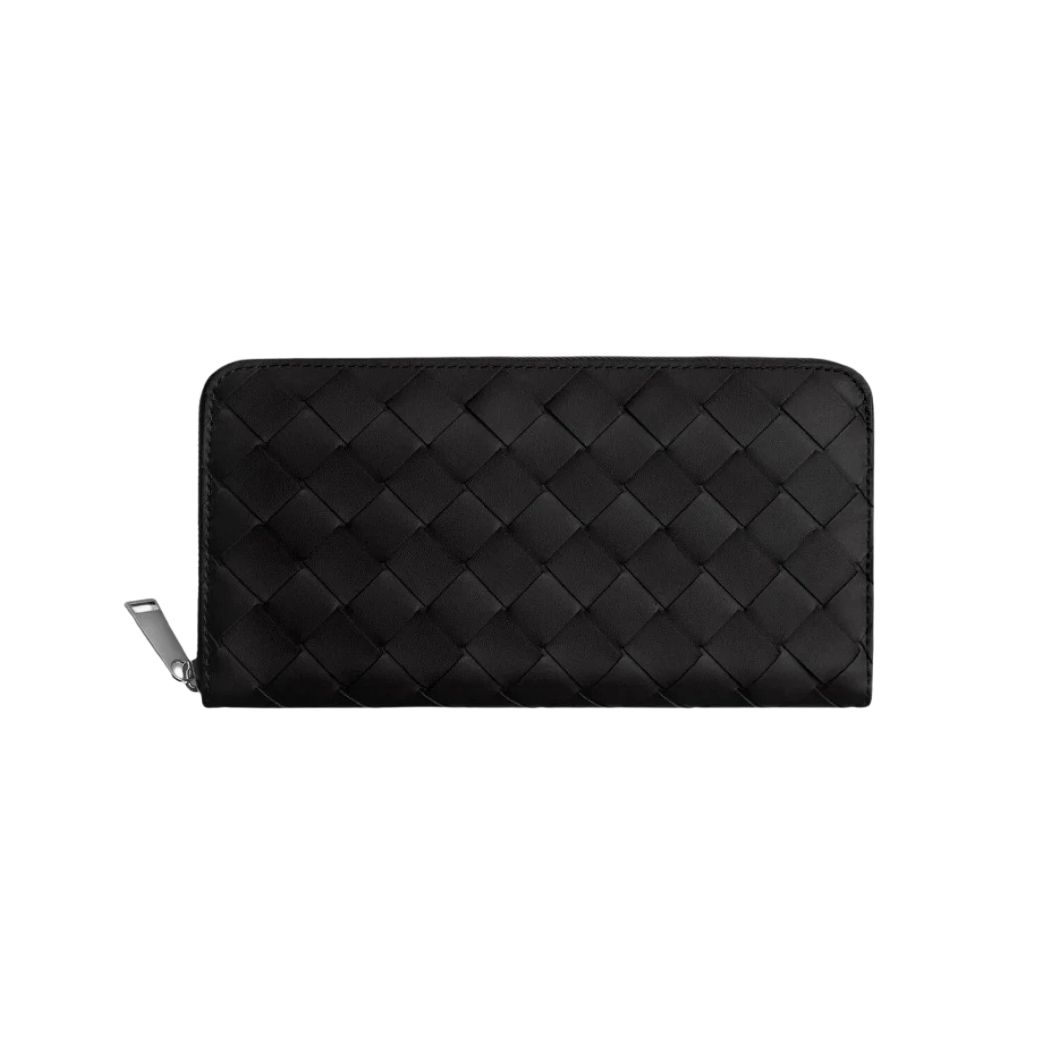 593217 보테가베네타 인트레치아토 지퍼 어라운드 장지갑
