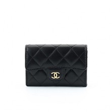 A80799 샤넬 램스킨 클래식 카드지갑