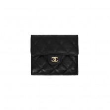 A82288 샤넬 램스킨 클래식 플랩 지갑 스몰