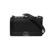 A67086 샤넬 캐비어 플랩 보이백 미듐