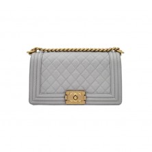 A67086 샤넬 캐비어 플랩 보이백 미듐