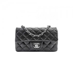 A69900 샤넬 캐비어 클래식 뉴미니 플랩백 은장