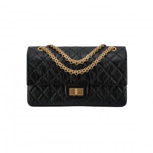 A37586 샤넬 빈티지 카프스킨 2.55 플랩백 미듐