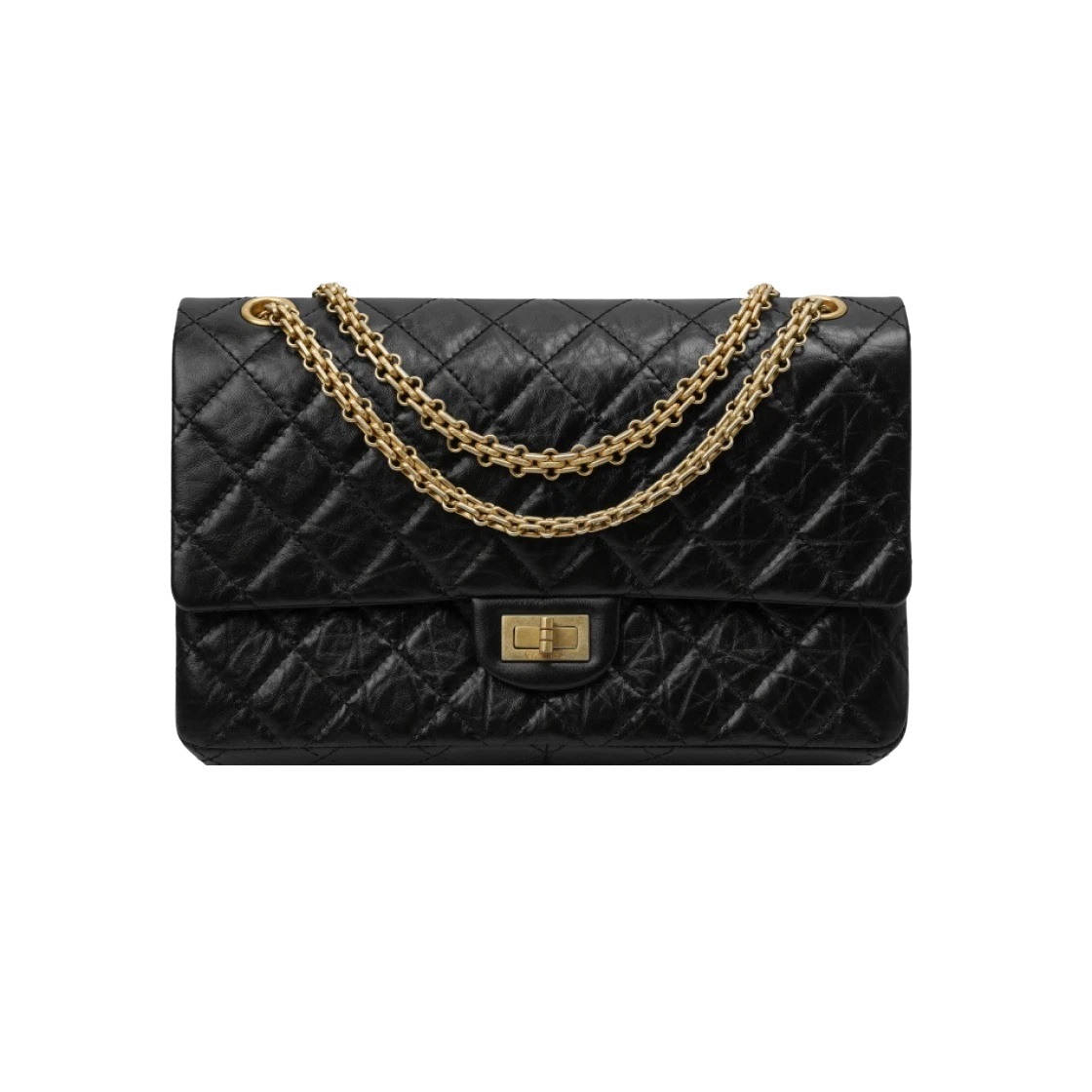 A37587 샤넬 빈티지 카프스킨 2.55 플랩백 라지