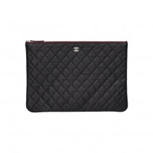 A82552 샤넬 캐비어 클래식 클러치 라지 은장