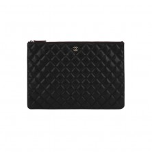 A82552 샤넬 캐비어 클래식 클러치 라지 금장