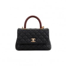 A92990 샤넬 캐비어 리자드 코코핸들 플랩백 스몰