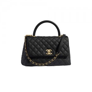 A92990 샤넬 캐비어 코코핸들 플랩백 스몰