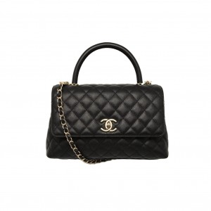 A92991 샤넬 캐비어 코코핸들 플랩백 미듐