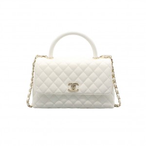 A92991 샤넬 캐비어 코코핸들 플랩백 미듐