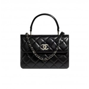 A92236 샤넬 램스킨 트렌디 CC 탑핸들 플랩백 스몰