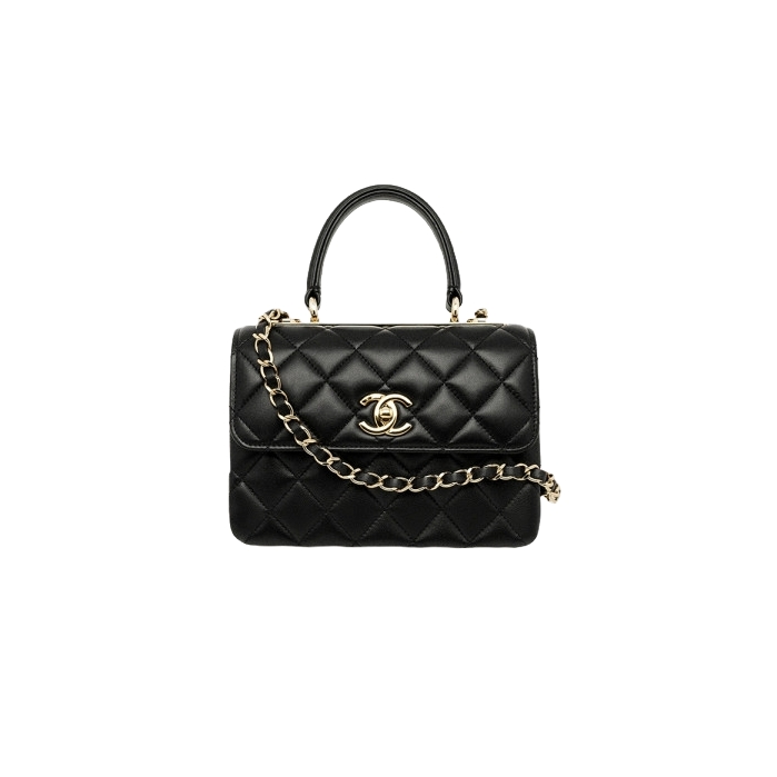 AS4654 샤넬 램스킨 트렌디 CC 탑핸들 플랩백 미니