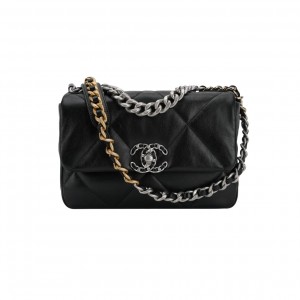 AS1160 샤넬 블랙 램스킨 19 플랩백 미듐