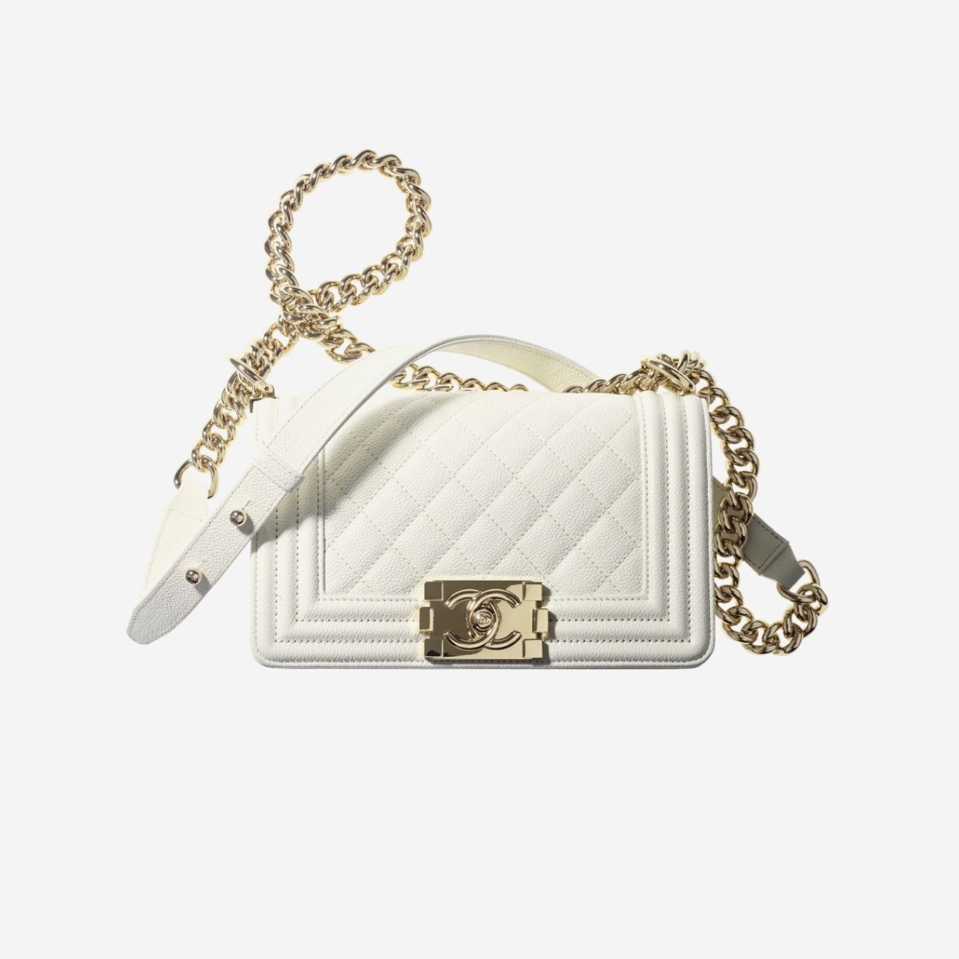 A67085 샤넬 캐비어 보이백 스몰