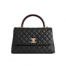 A92991 샤넬 캐비어 리자드 코코핸들 플랩백 미듐