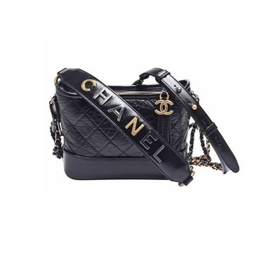 AS0865 샤넬 카프스킨 로고스트랩 가브리엘 호보백 스몰
