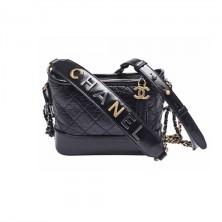AS0865 샤넬 카프스킨 로고스트랩 가브리엘 호보백 스몰