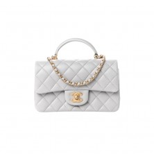 AS2431 샤넬 램스킨 클래식 탑핸들 플랩백 뉴미니