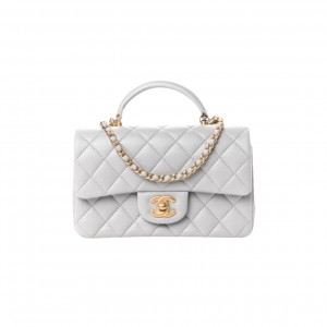 AS2431 샤넬 램스킨 클래식 탑핸들 플랩백 뉴미니