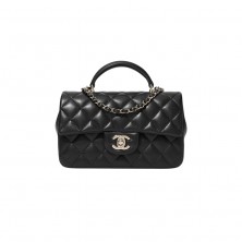 AS2431 샤넬 램스킨 클래식 탑핸들 플랩백 뉴미니
