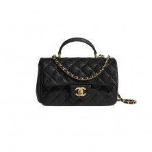 AS2431 샤넬 캐비어 클래식 탑핸들 플랩백 뉴미니