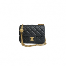 AS4040 샤넬 램스킨 까멜리아 쁘띠삭 플랩백 미니