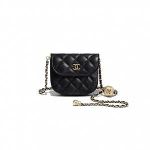 AP1461 샤넬 램스킨 골드볼 미니 웨이스트백