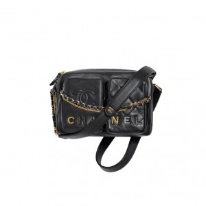 AS2923 샤넬 시즌 더블 포켓 카메라백