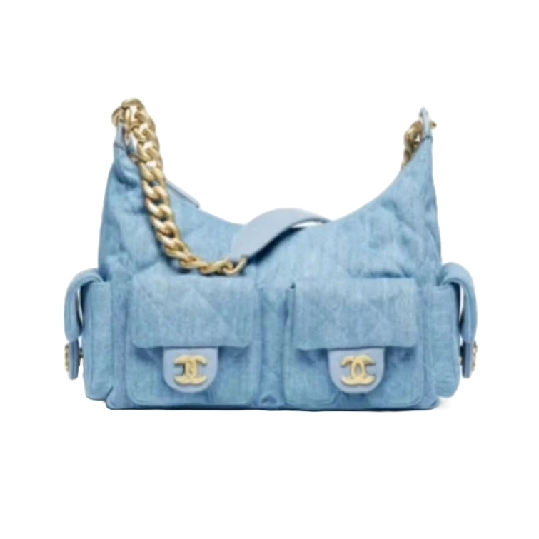 AS5302 데님 호보백 맥시