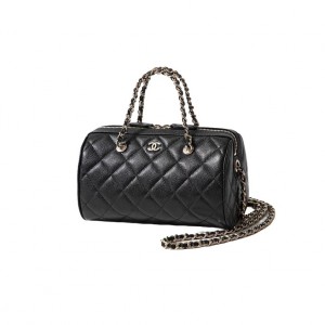 AS4474 샤넬 캐비어 체인 핸들 미니 볼링백