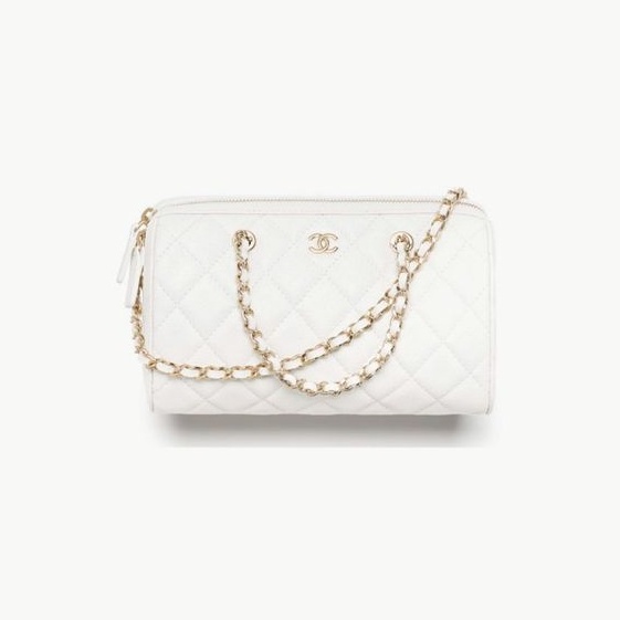 AS4474 샤넬 캐비어 체인 핸들 미니 볼링백