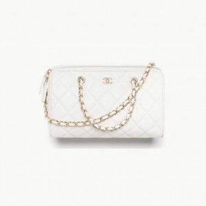 AS4474 샤넬 캐비어 체인 핸들 미니 볼링백