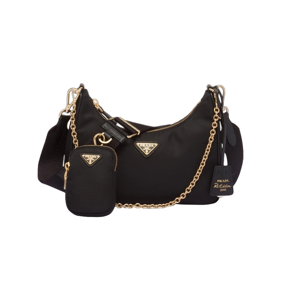 1BH204 프라다 테수토 나일론 리에디션 호보백