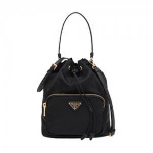 1BH038 프라다 리나일론 스몰 버킷백 복조리백