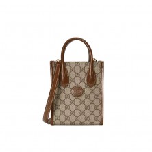 671623 구찌 인터로킹 미니 토트백