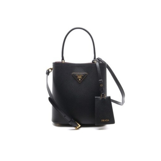 1BA217 프라다 파니에백 사피아노 레더 토트 숄더백 스몰