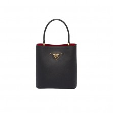 1BA217 프라다 파니에백 사피아노 레더 토트 숄더백 스몰