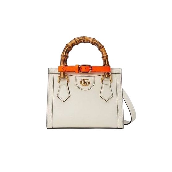 660195 구찌 다이애나 뱀부 핸들 스몰 토트백