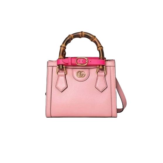 660195 구찌 다이애나 뱀부 핸들 스몰 토트백