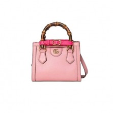 660195 구찌 다이애나 뱀부 핸들 스몰 토트백